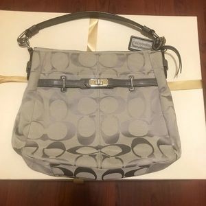 Coach Signature Hobo Purse & Wristlet